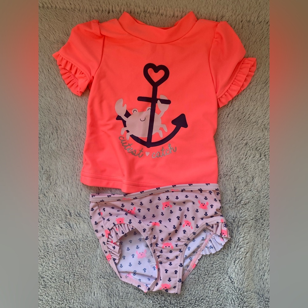 3 for $12: New Simple Joys Bright Coral Baby swim set